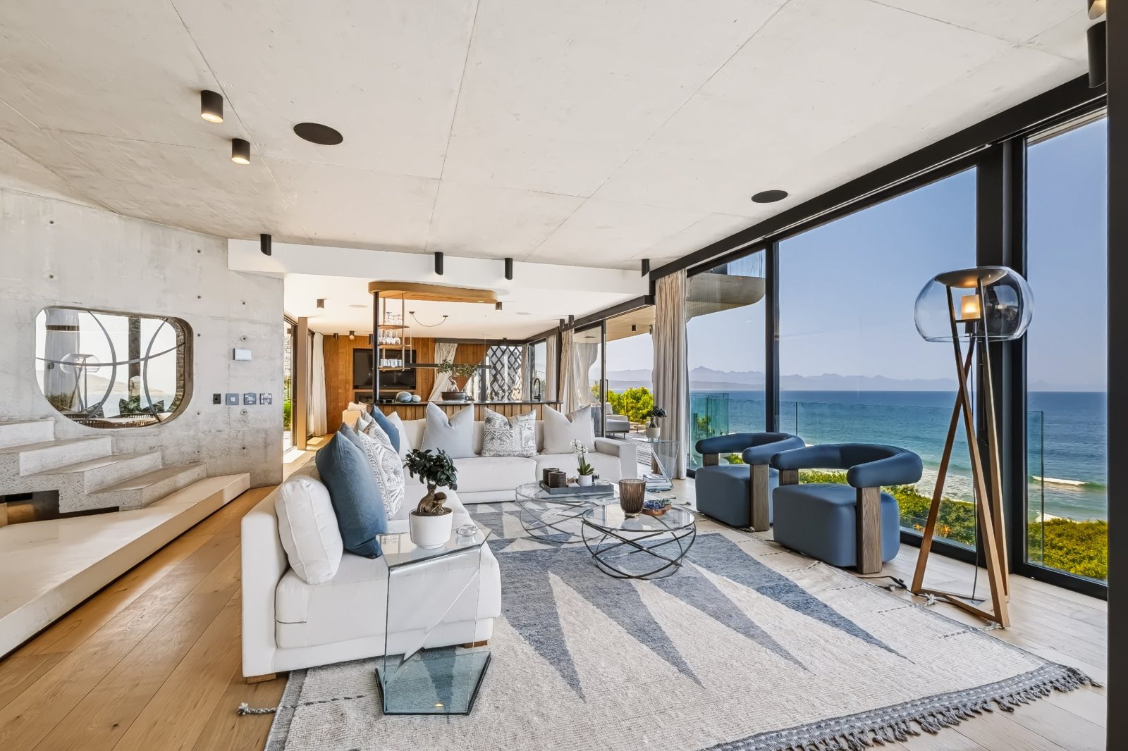 The same living room after editing