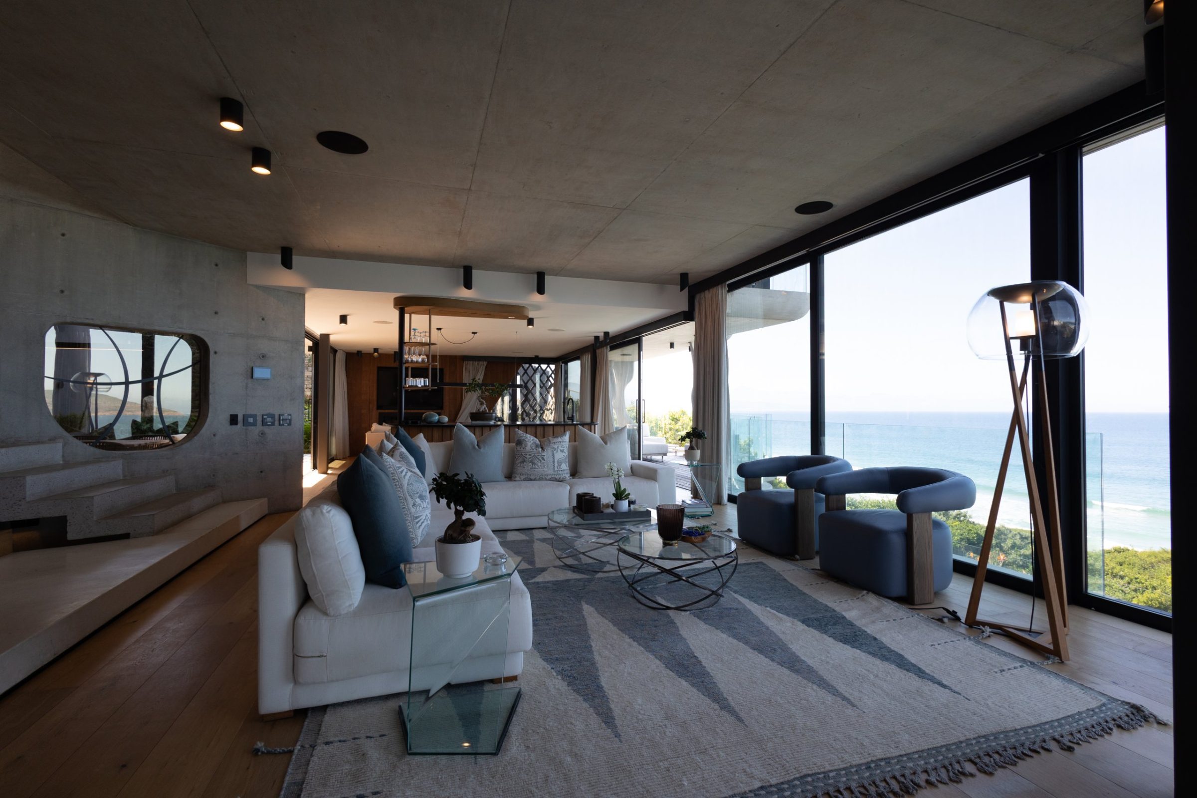 Ocean-view living room as captured on the day